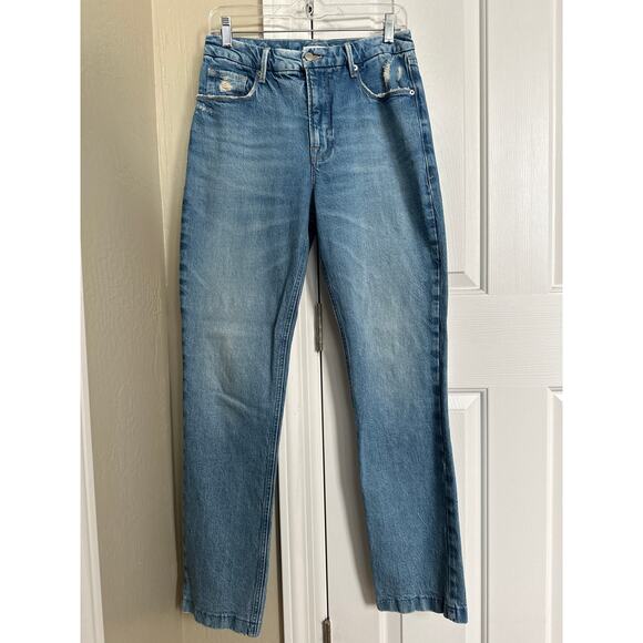 Good American Straight Leg Jeans 6/28 Indigo - Picture 1 of 5